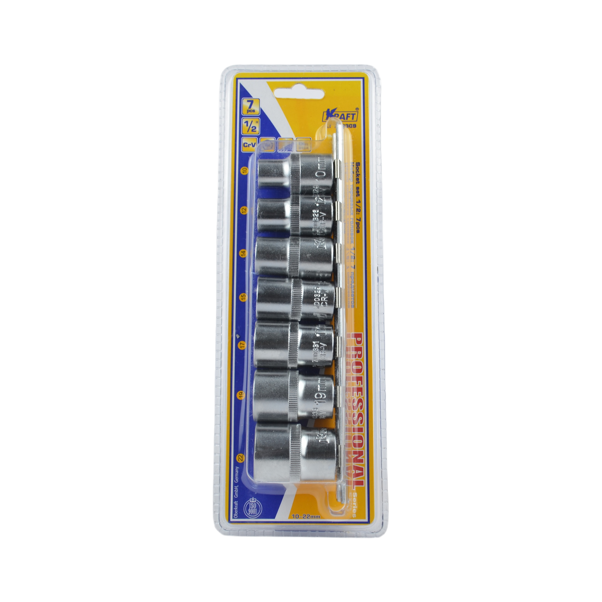 набор головок 1/2 10-22мм 7 предм. KRAFT 700309