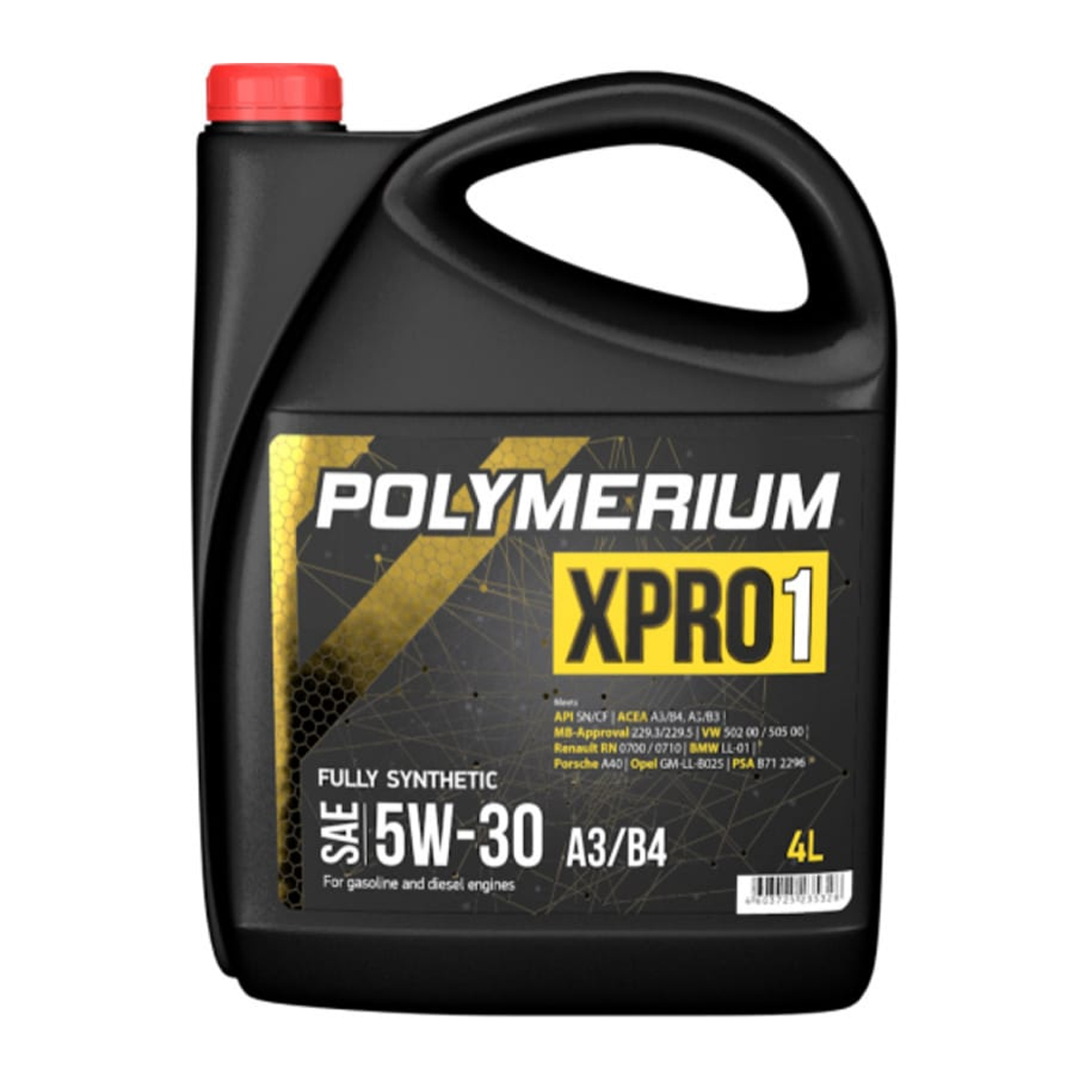 масло POLYMERIUM XPRO1 5w30 А3/В4 4л синтетика