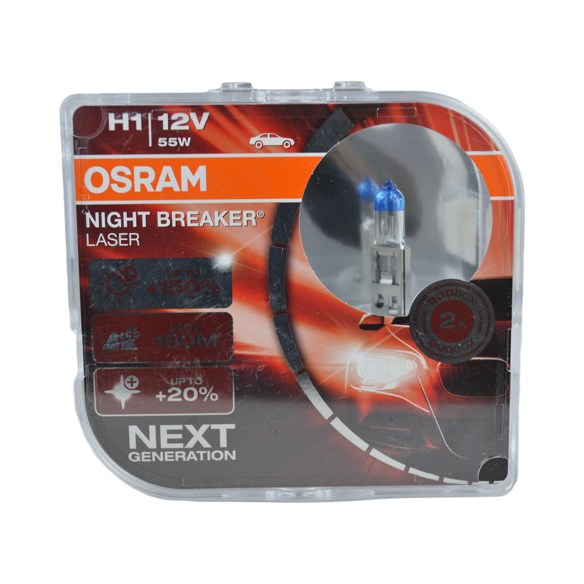 лампа галогеновая Н-1 OSRAM 55w (64150NL2 BOX)+150%  к-т