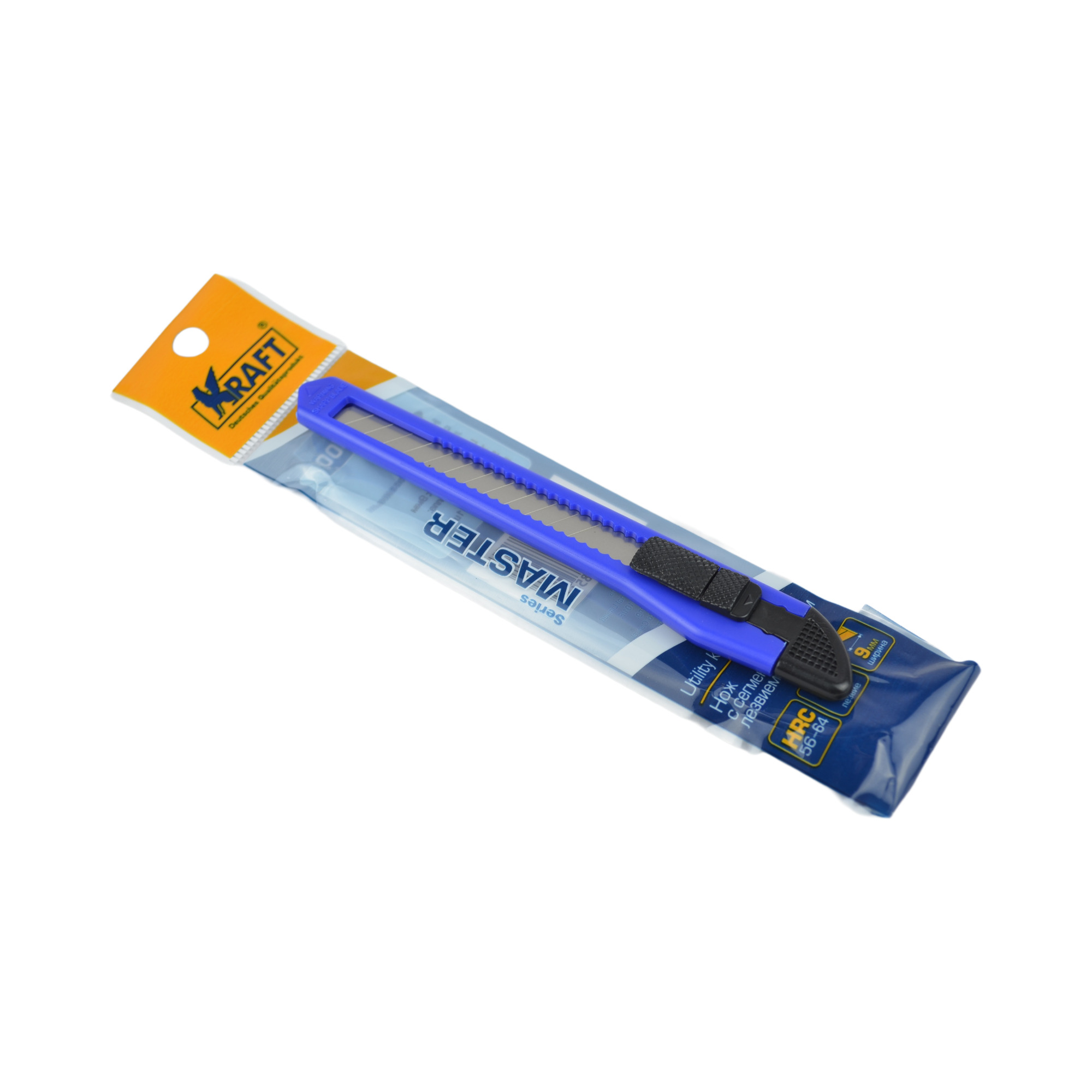 нож технич. с сигмент. лезвиями 0,9мм KRAFT 700900