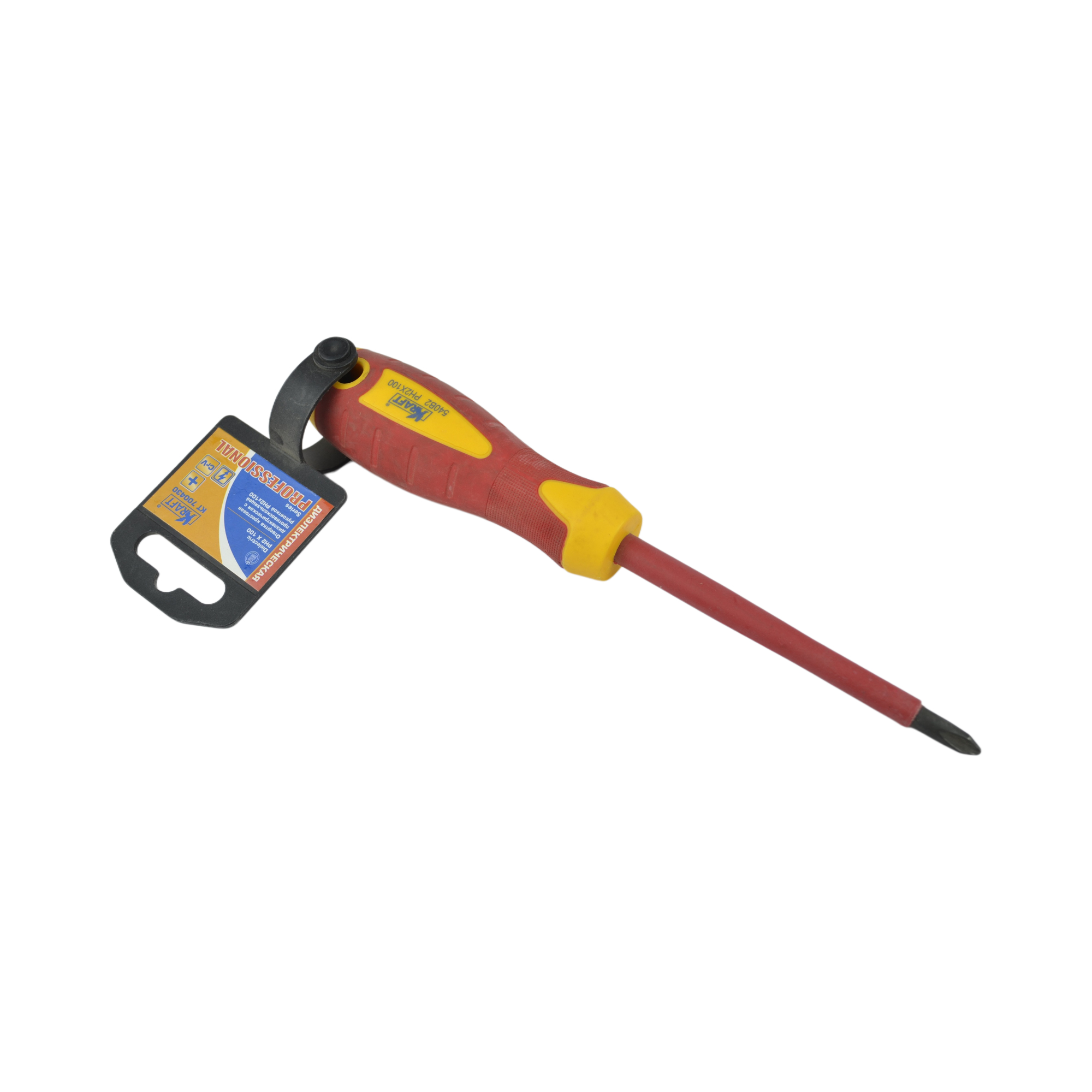 я отвертка крестовая диэлектрическая PH2x100 KRAFT 700430