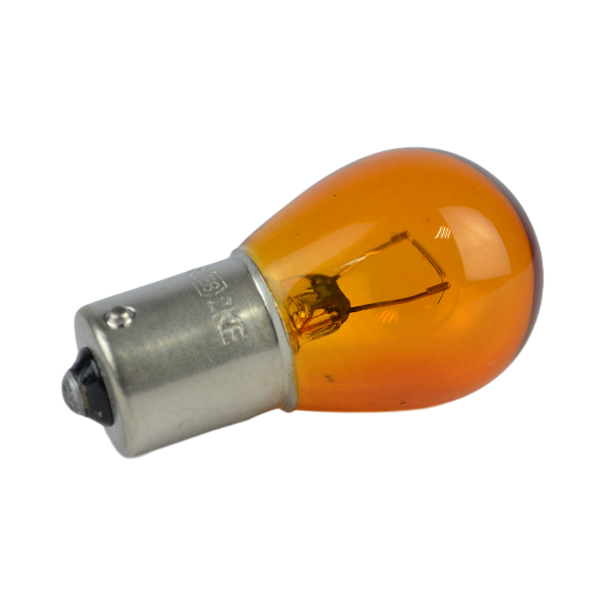лампа BAY15S 12V P21YW 1-контакт. стоп, габариты жёлтая 61213ORANGE