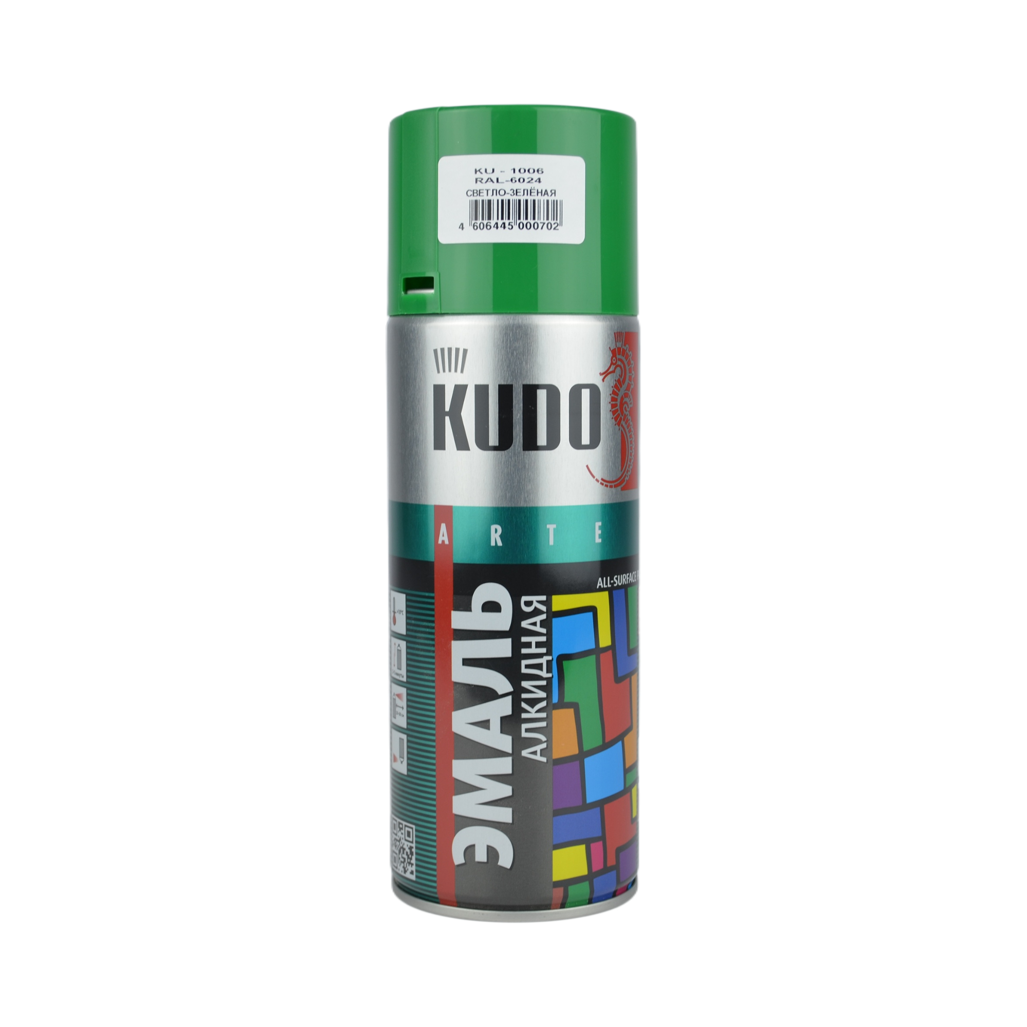 краска KUDO светло-зеленая (б/сохн.) 270гр KU1006