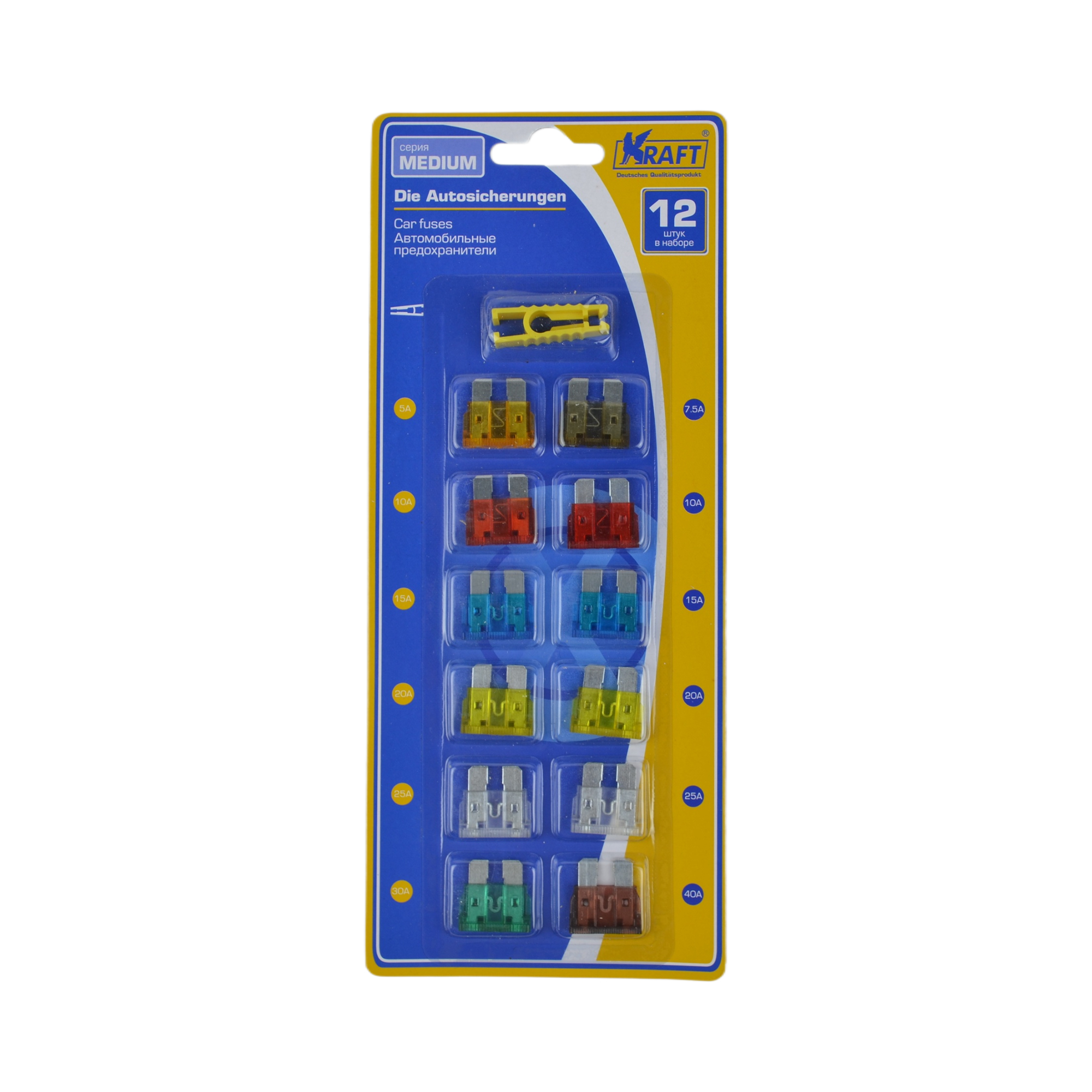 предохранитель MEDIUM KRAFT 870000 к-т 12 шт.