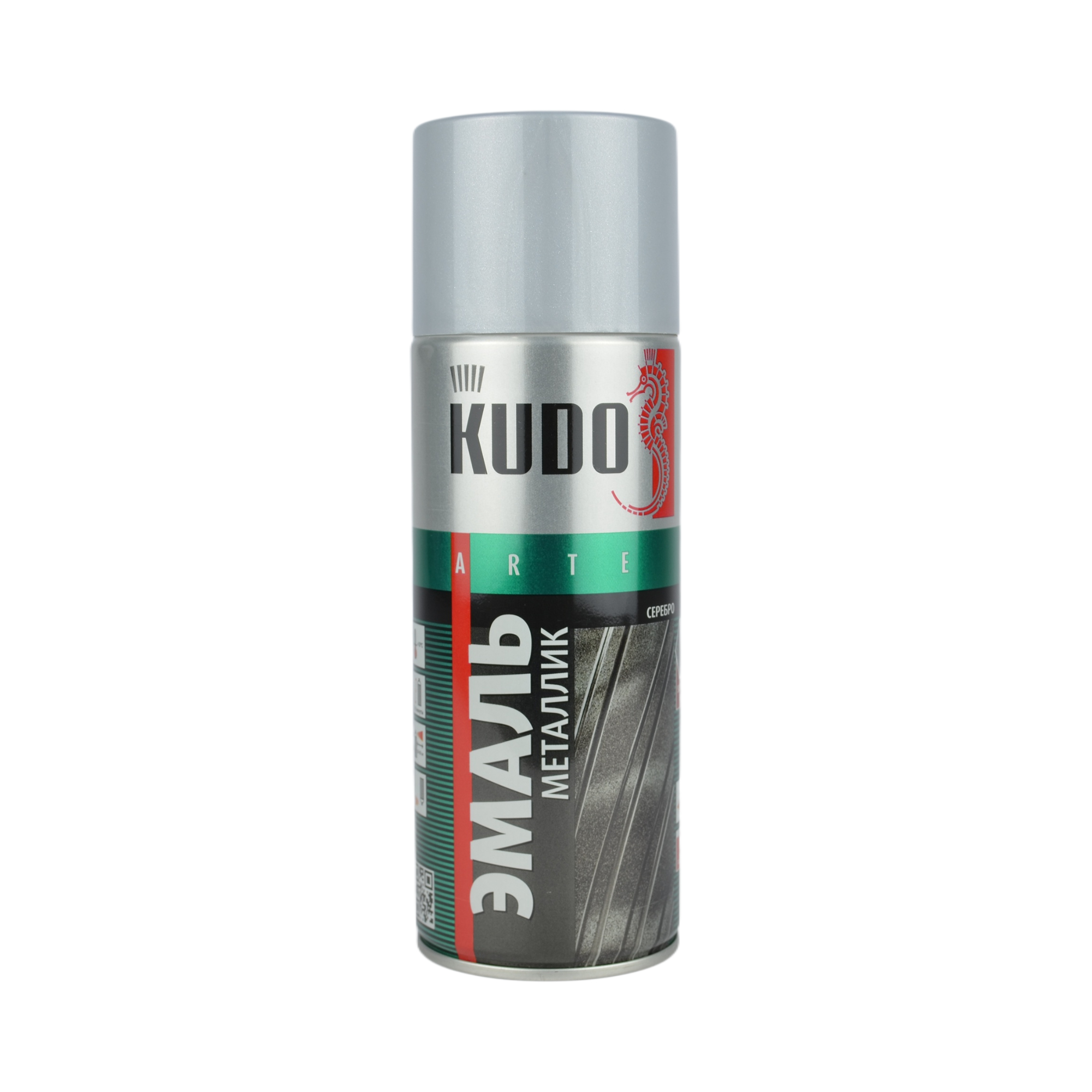краска KUDO серебряная (б/сохн.) 270гр KU1026 