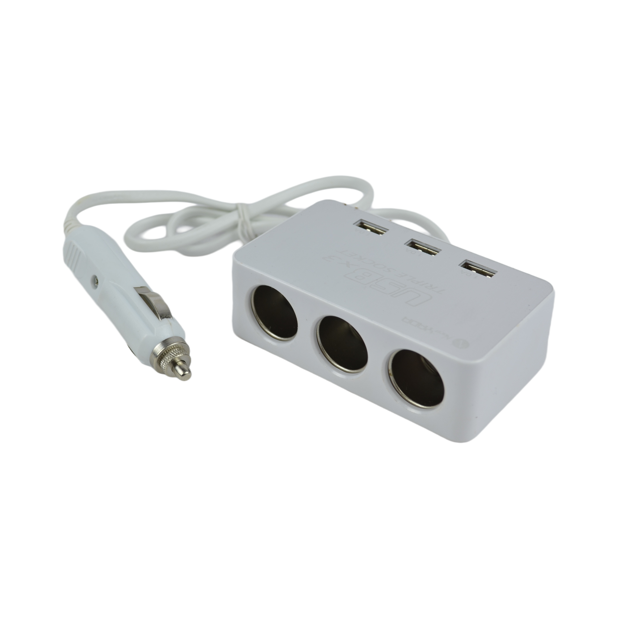 разветвитель гнезда прикуривателя с проводом 50см 3 гнезда 3 USB Nord YADA 907343