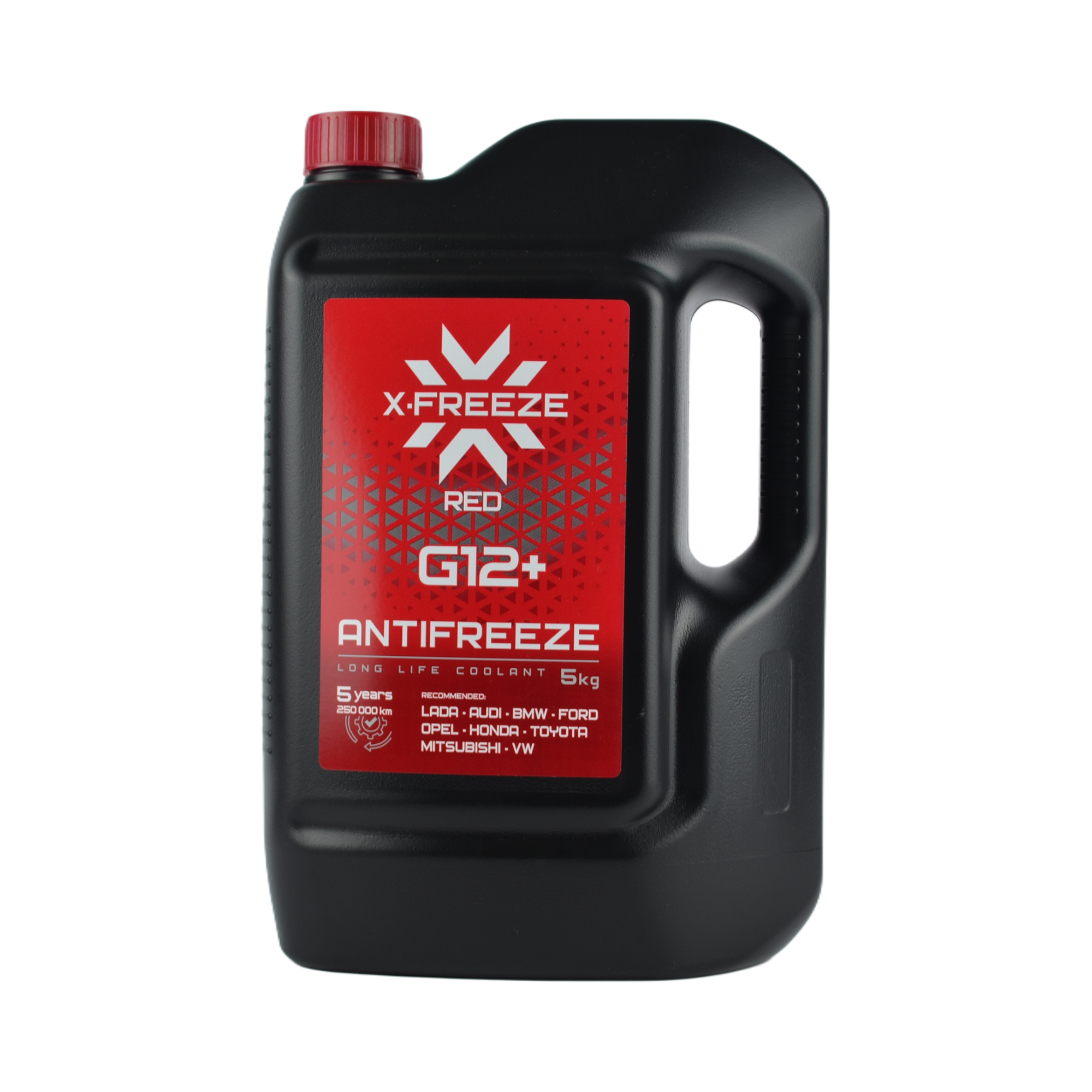 антифриз X-FREEZE red G12+ красный 5л (ТС)