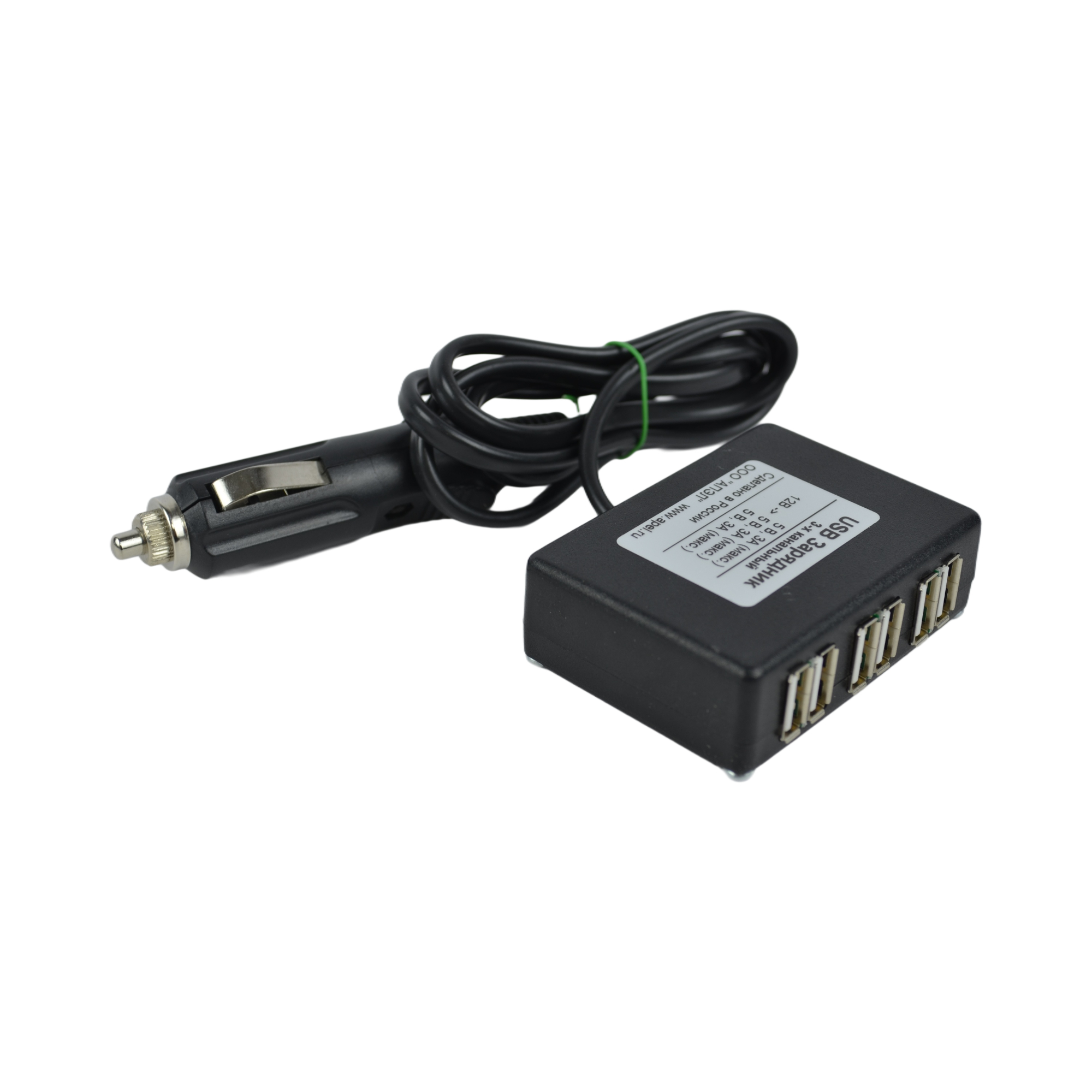 разветвитель гнезда прикуривателя адаптер 6 USB 