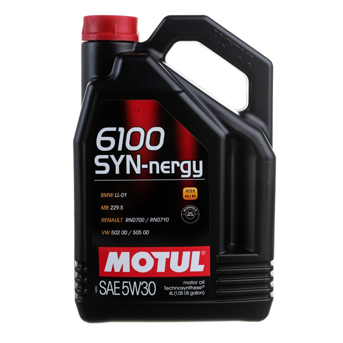 масло Motul 6100 Synergie 5w30 (SL/CF, A3/B4) 4л синтетика