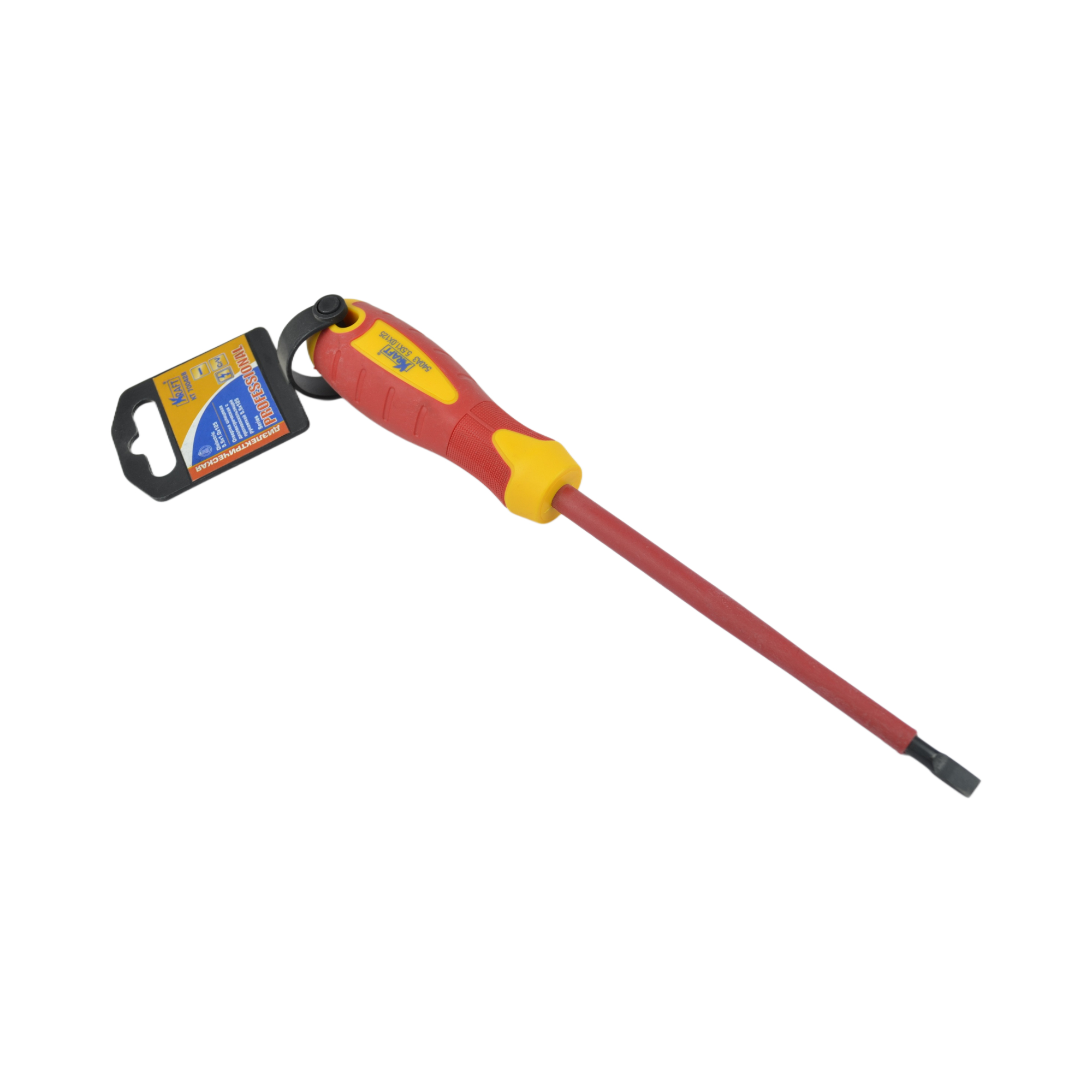 отвертка шлицевая диэлектрическая 5,5х1,0х125 KRAFT 700428