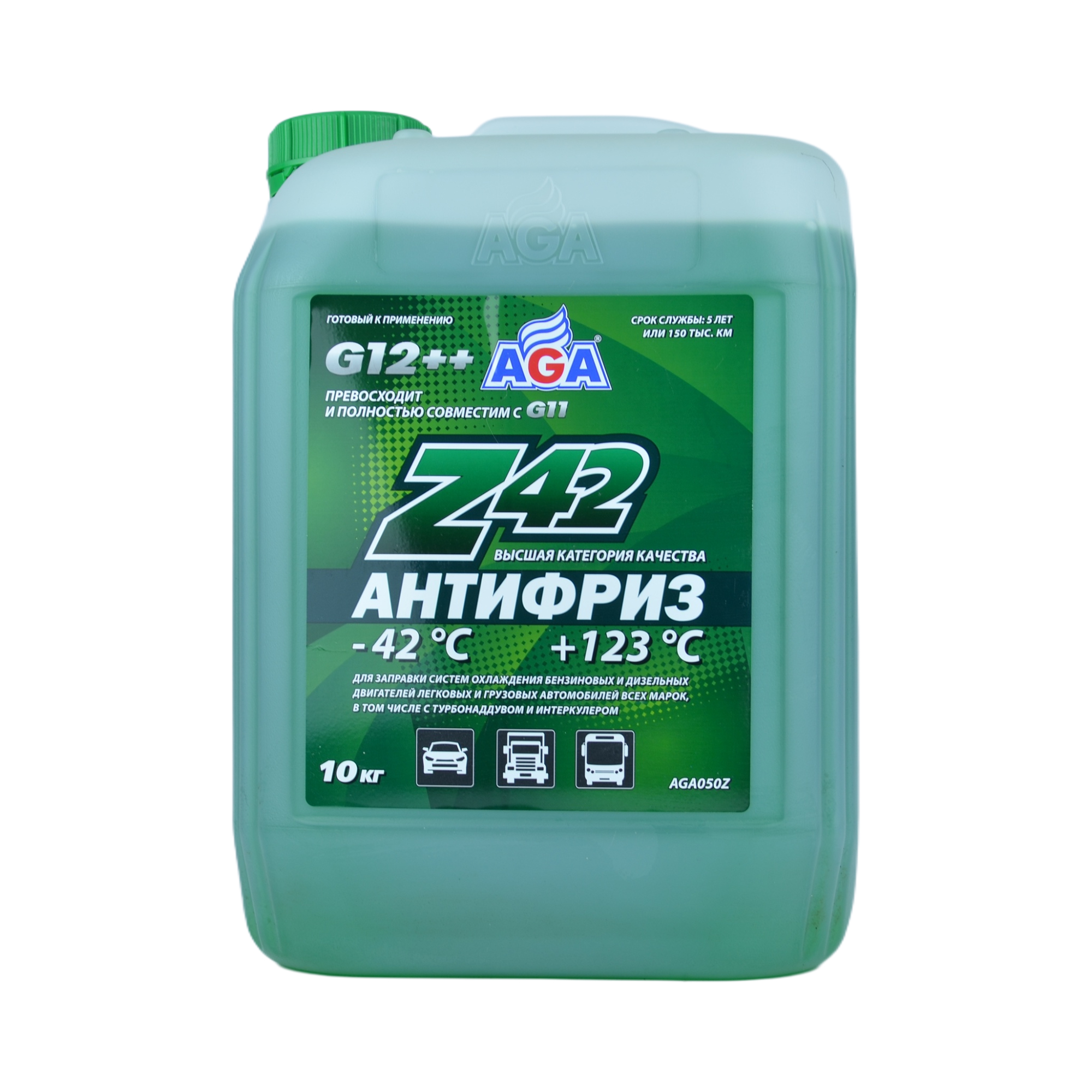 антифриз AGA зеленый Z42 10л