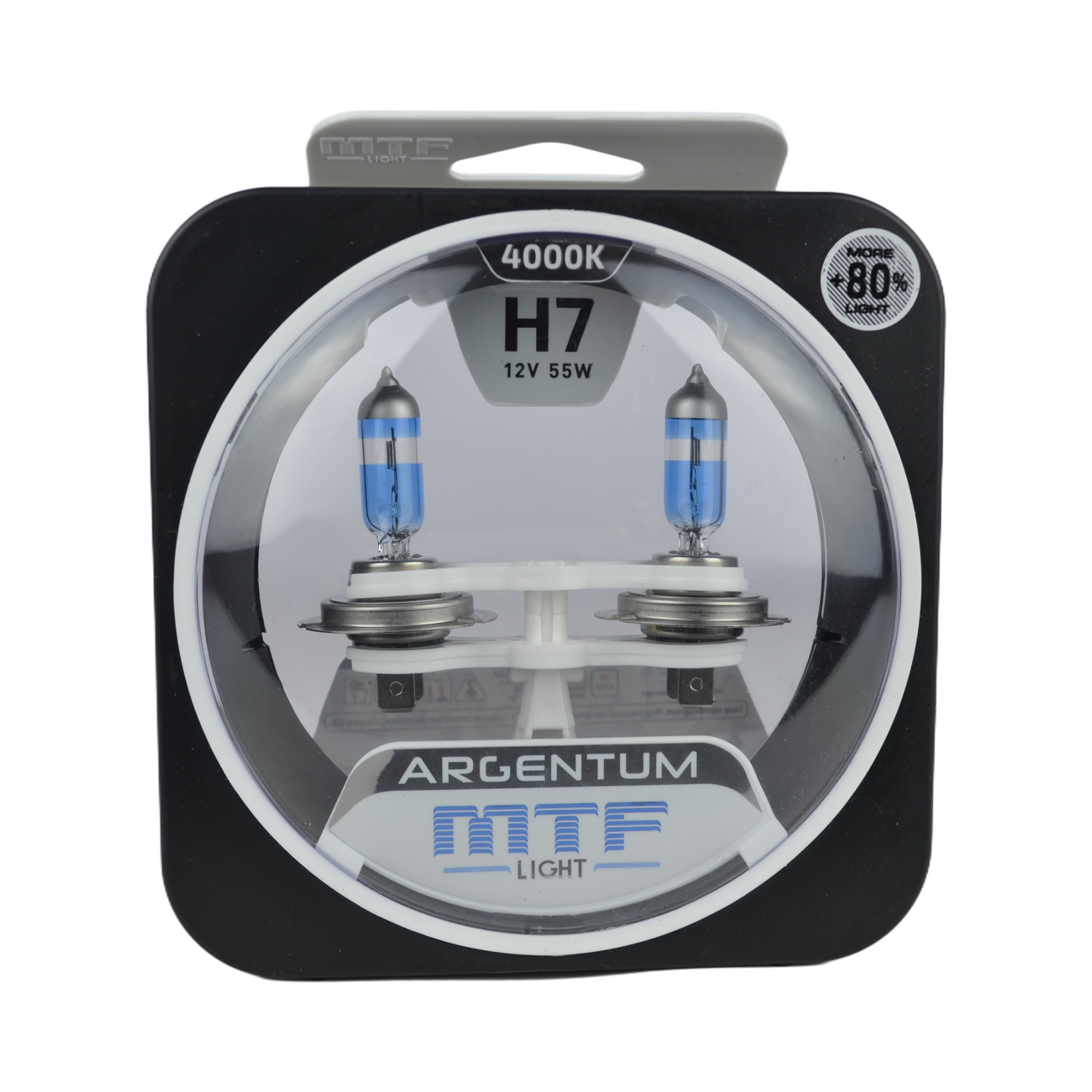 лампа галогеновая Н-7 MTF Argentum 55w 4000K+80% к-т