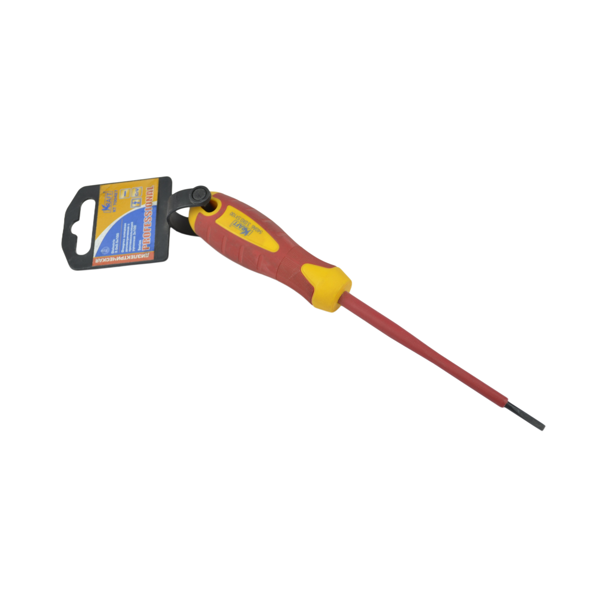 отвертка шлицевая диэлектрическая 3.0х0.5х100 KRAFT 700427 
