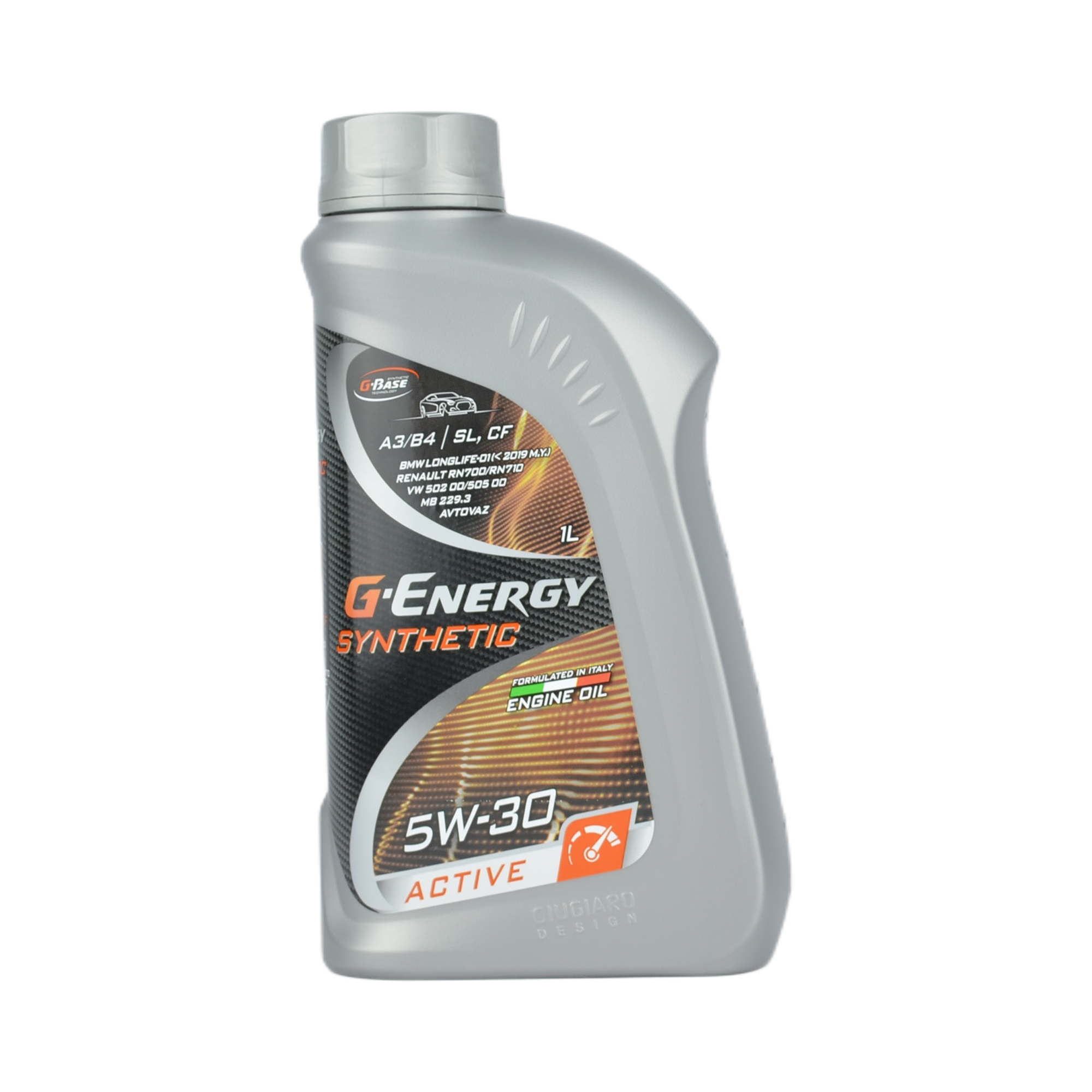 масло G-energy Synthetic Active 5w30 SL/CF A3/B4 синтетика 4л VW 502 00/505 00 Renault RN0700/0710 