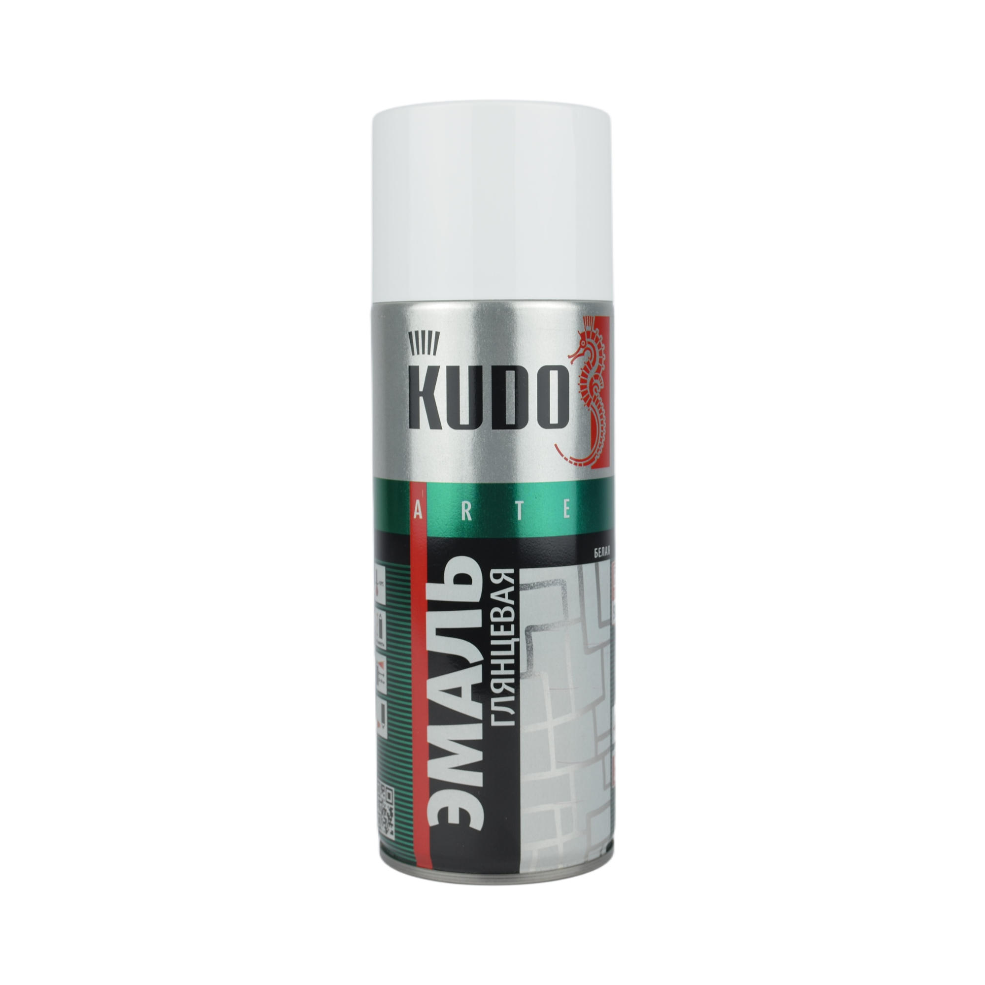 краска KUDO белая глянцевая (б/сохн.) 270гр. KU1001