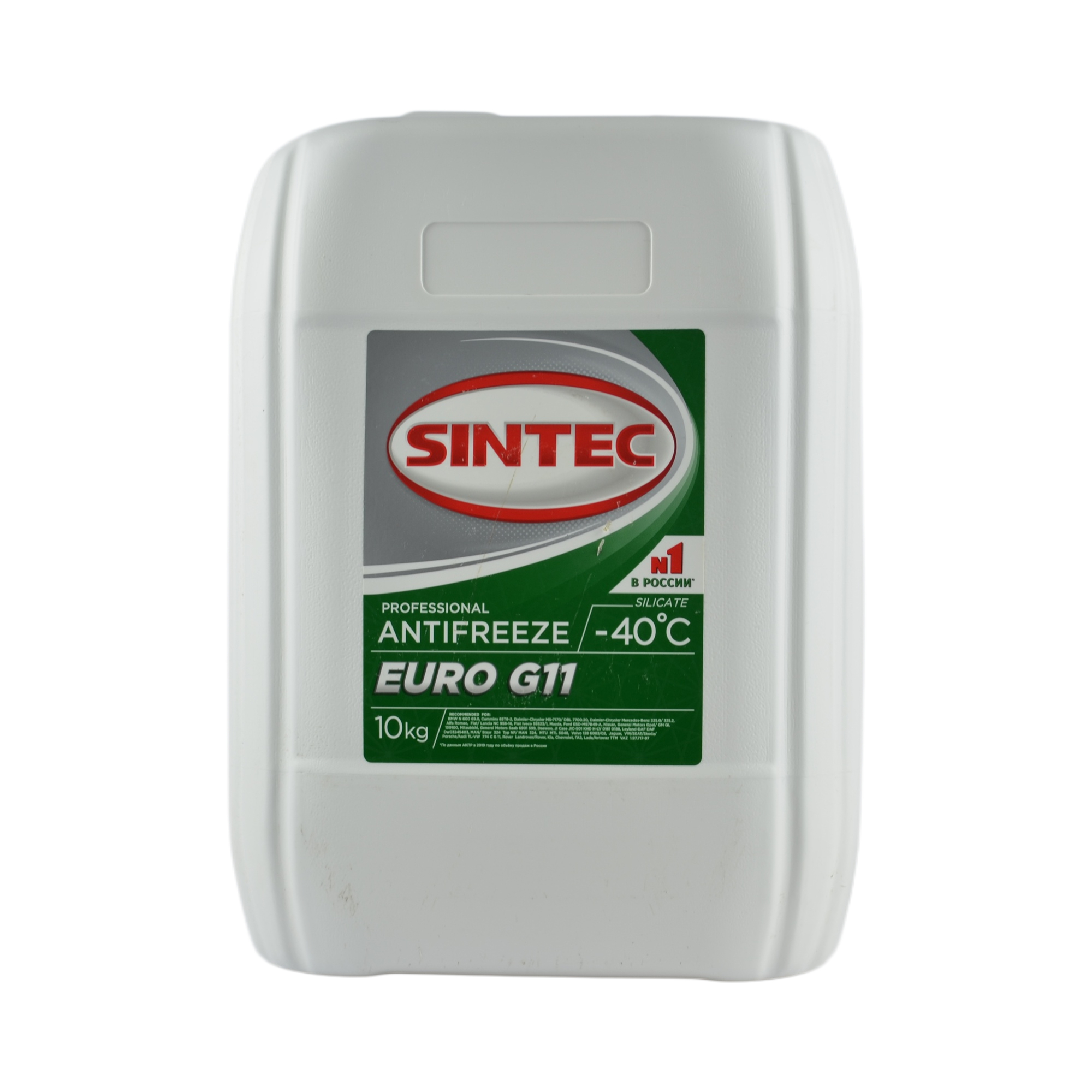 антифриз Sintec euro зеленый G11 10л