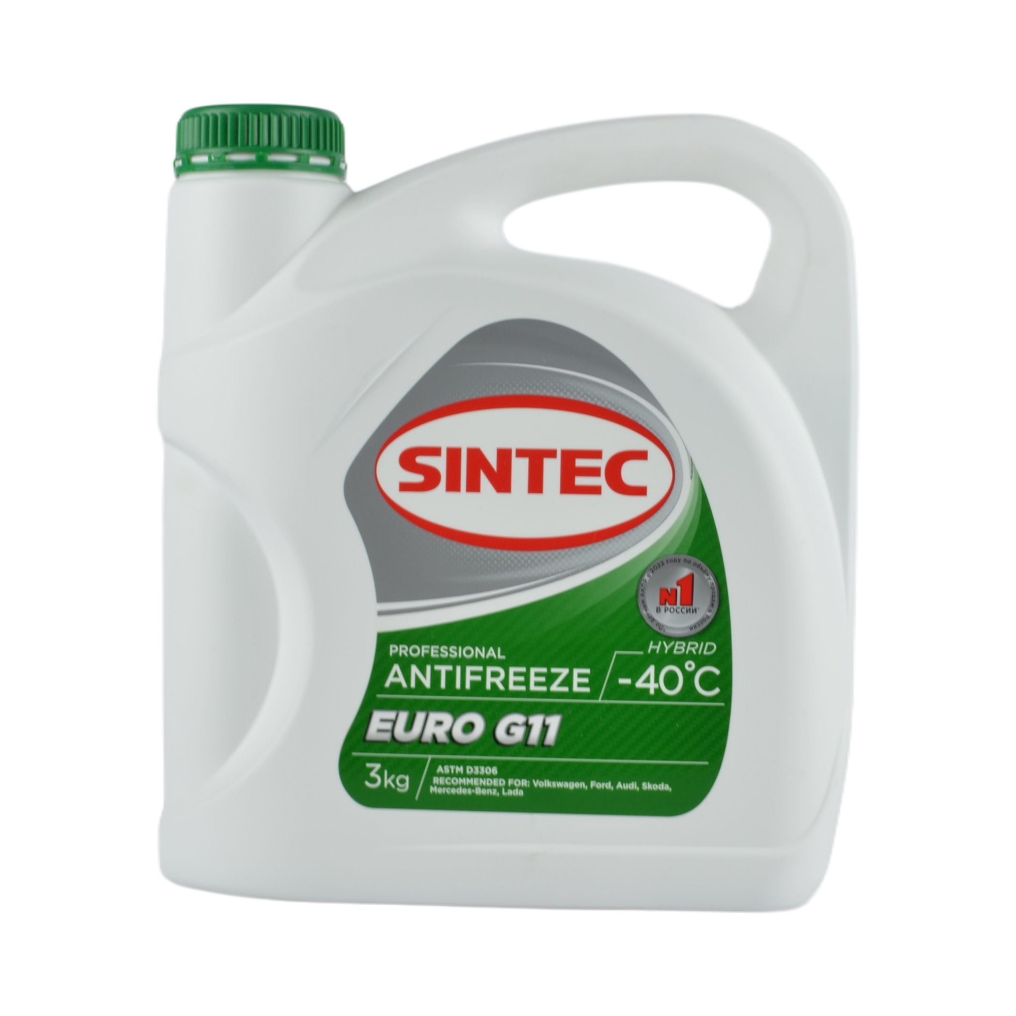 антифриз Sintec euro зеленый 3л (4)