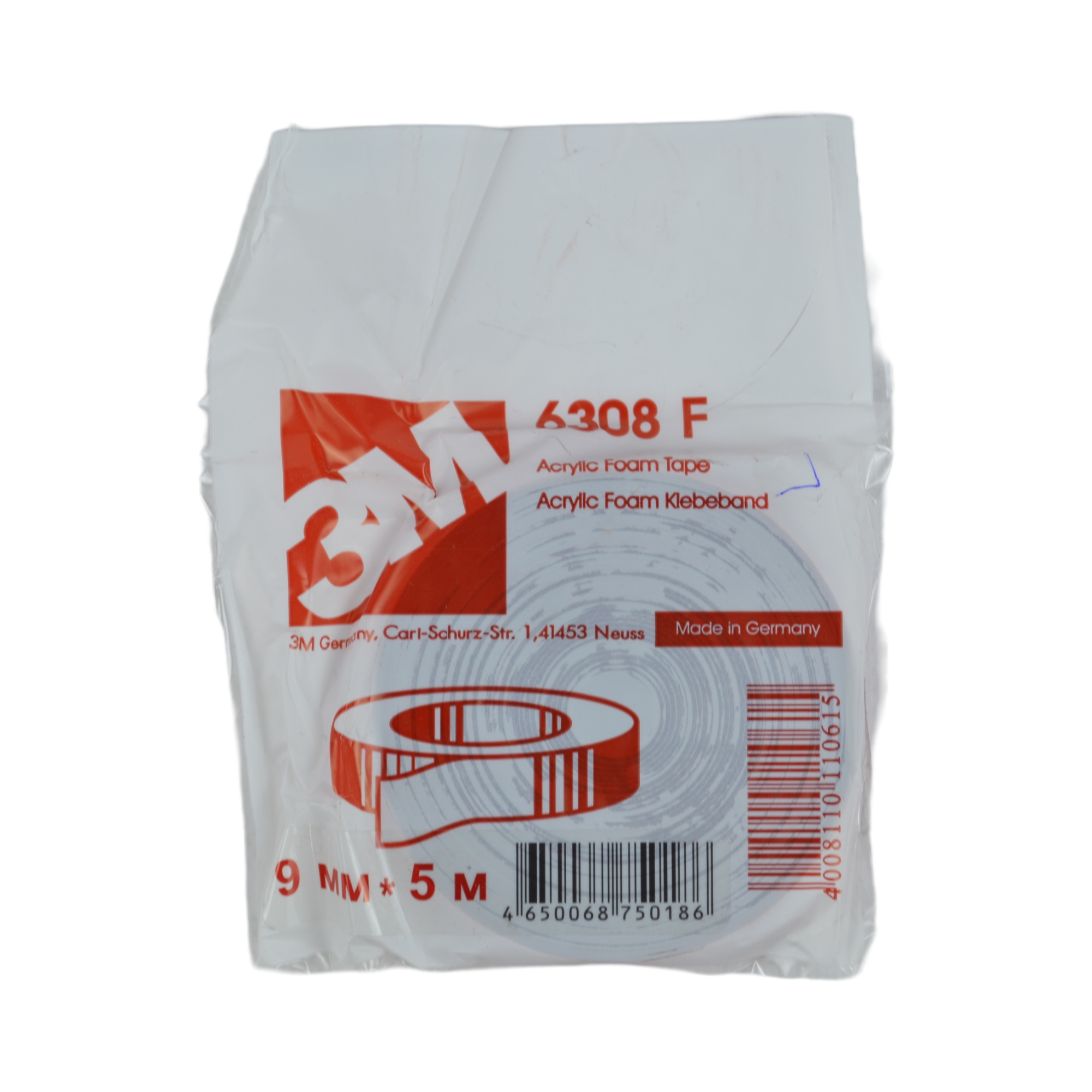 скотч 2-х сторонний акриловый 6308F 9мм (14)