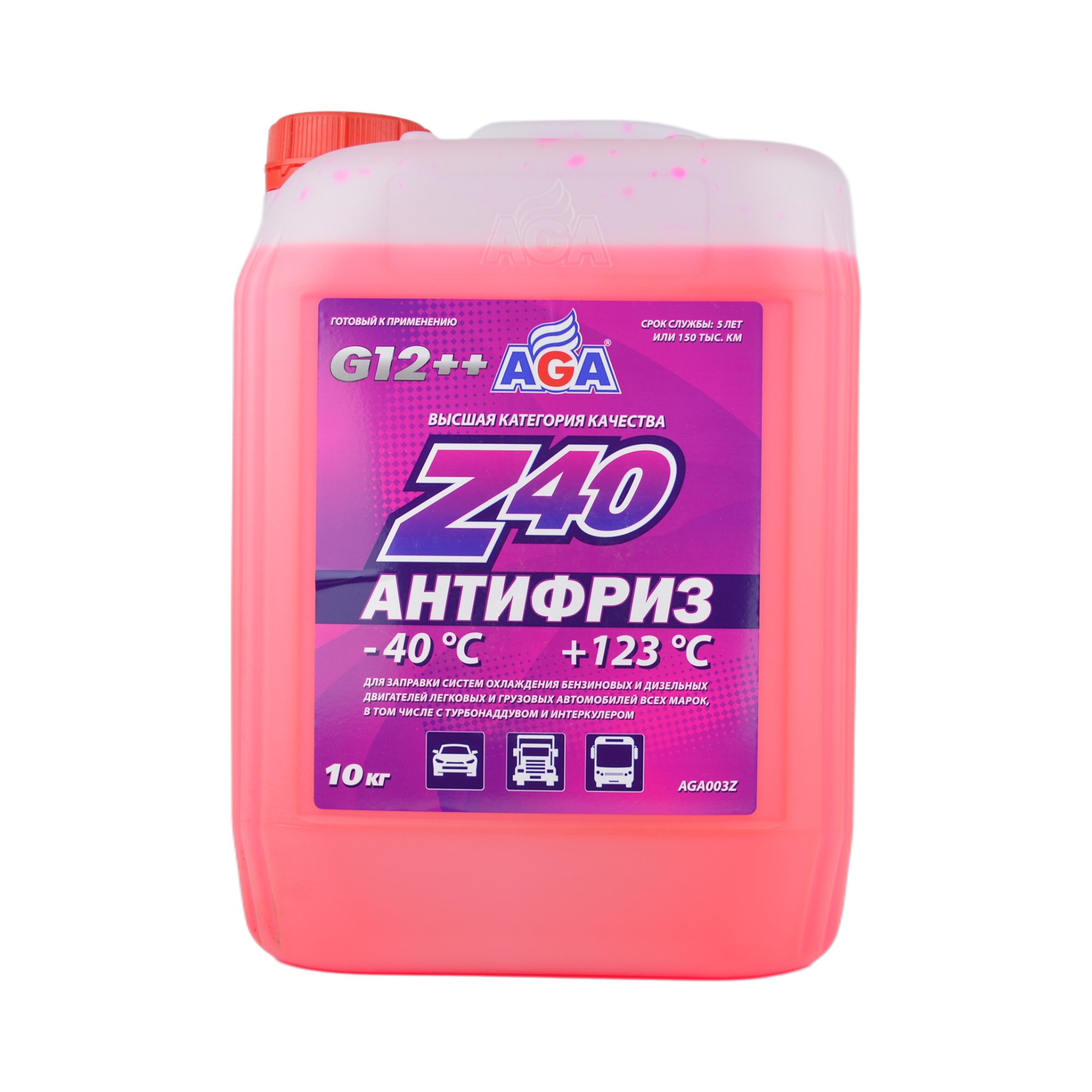 антифриз AGA красный Z40 10л