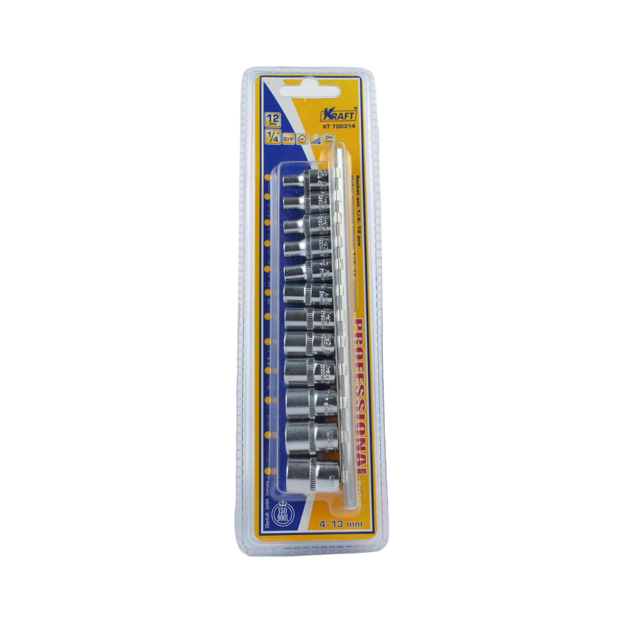 набор головок 1/4 4-13мм 12 предм. KRAFT 700314 