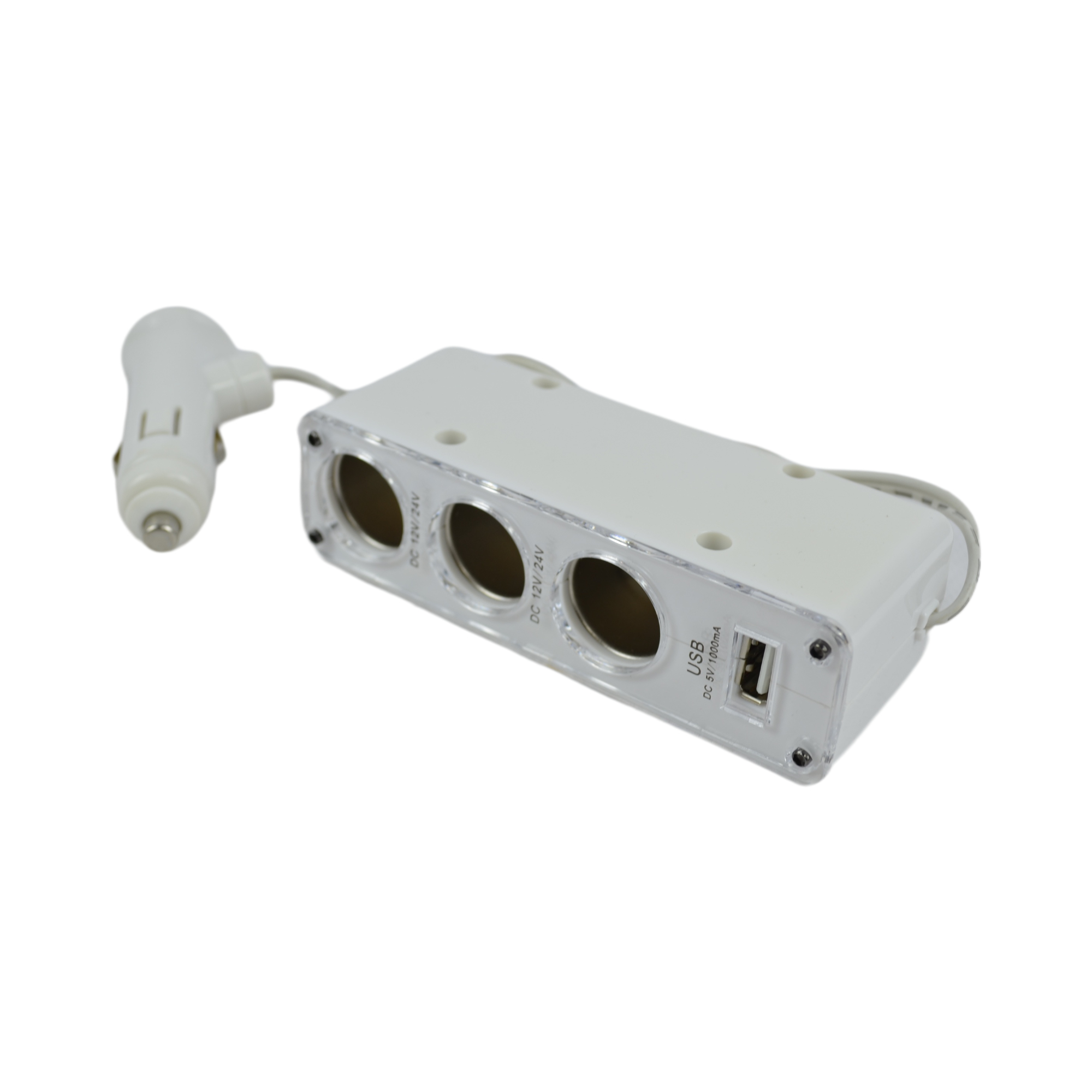 разветвитель гнезда прикуривателя с проводом 60см 3 гнезда USB Nord YADA 902943