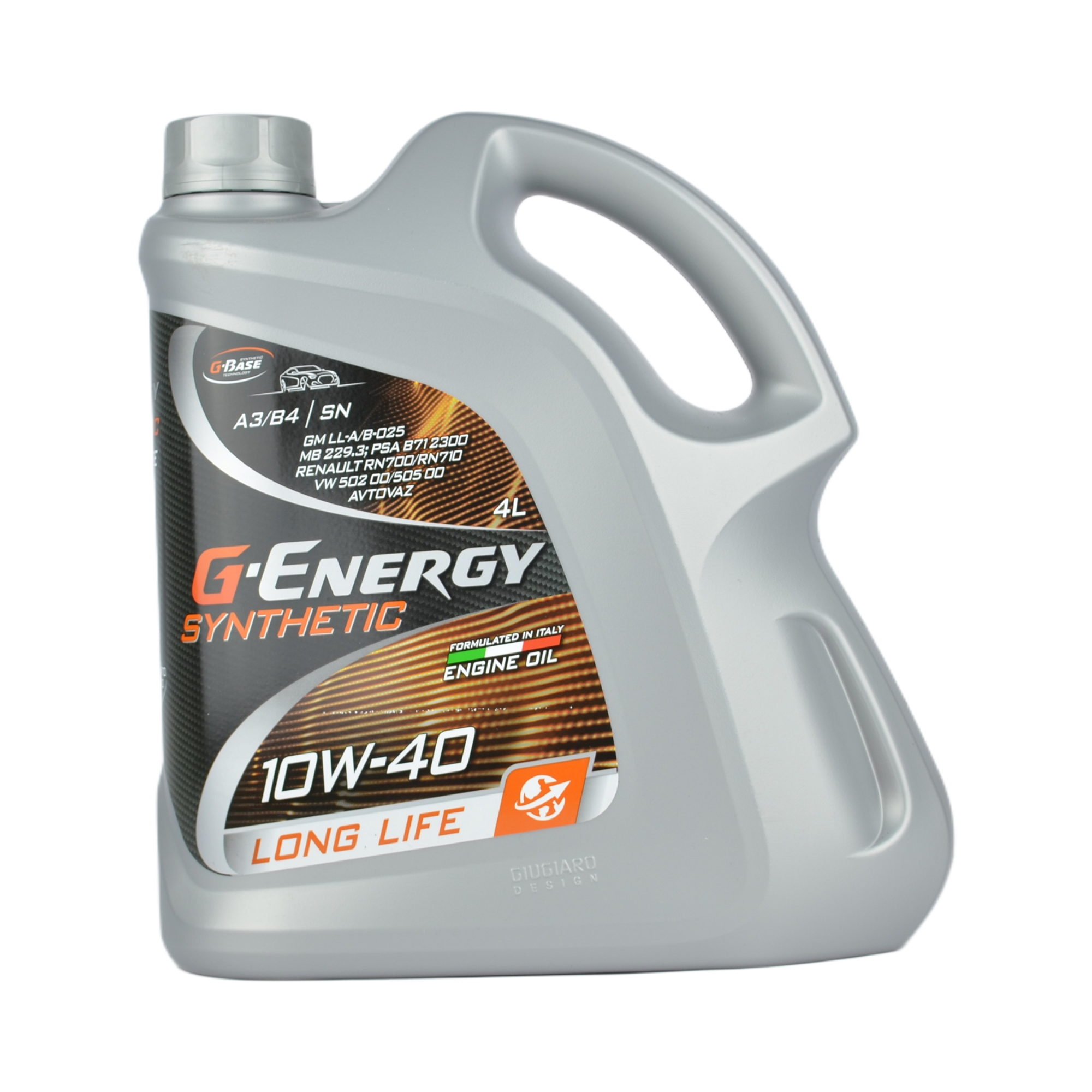 масло G-energy Synthetic Long Life 10w40 SN/CF A3/B4 синтетика 4л VW 502 00/505 00, Renault