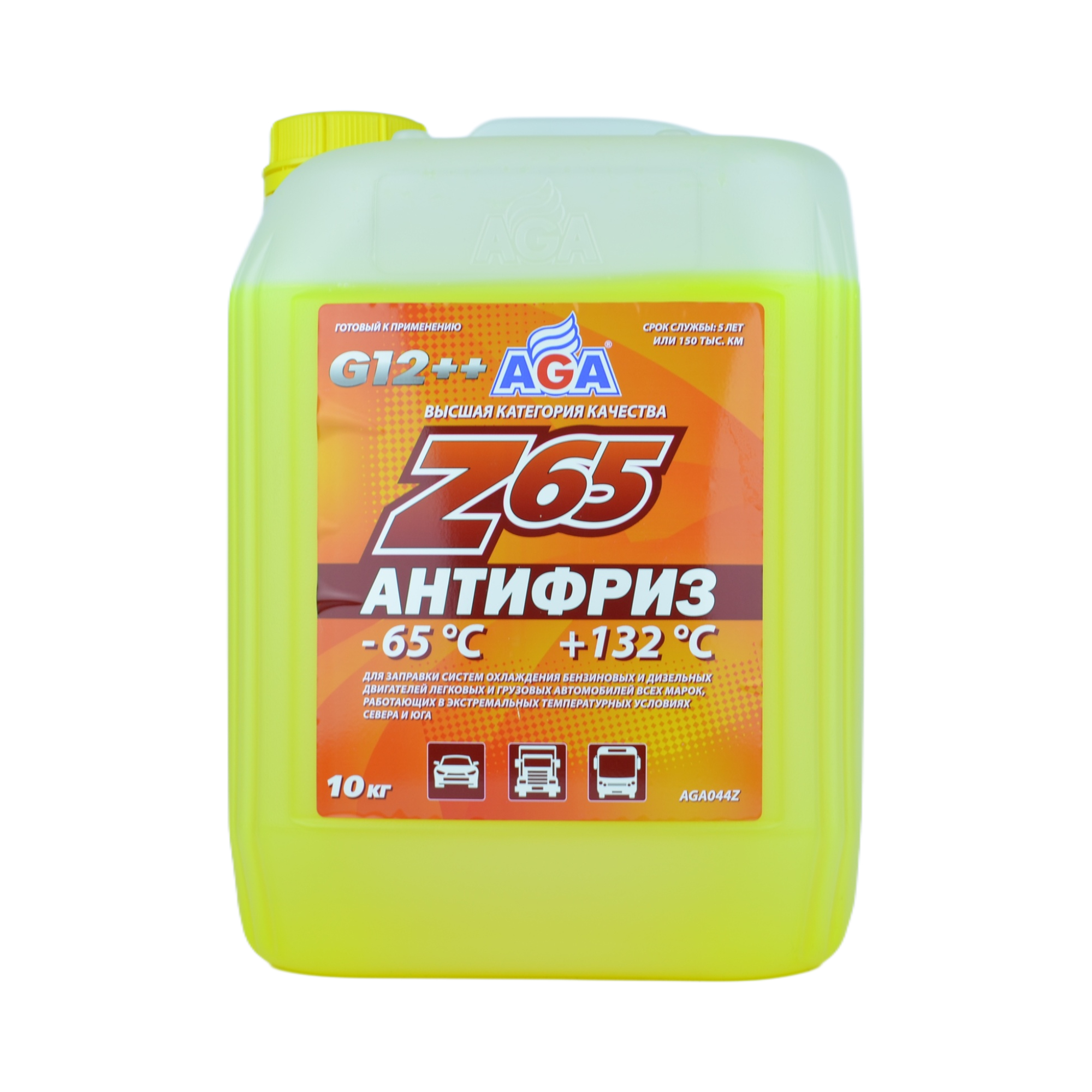 антифриз AGA желтый Z65 10л