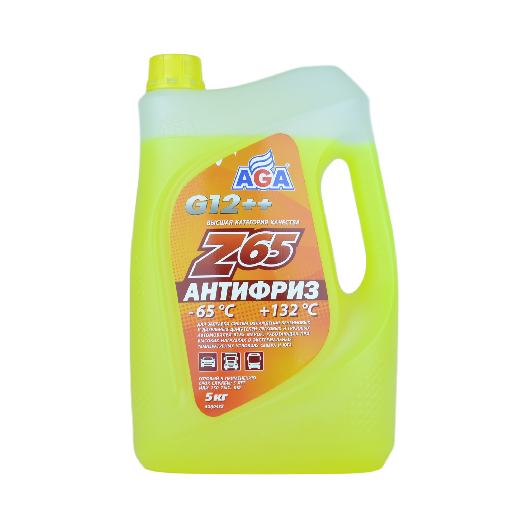 антифриз AGA желтый Z65 5л