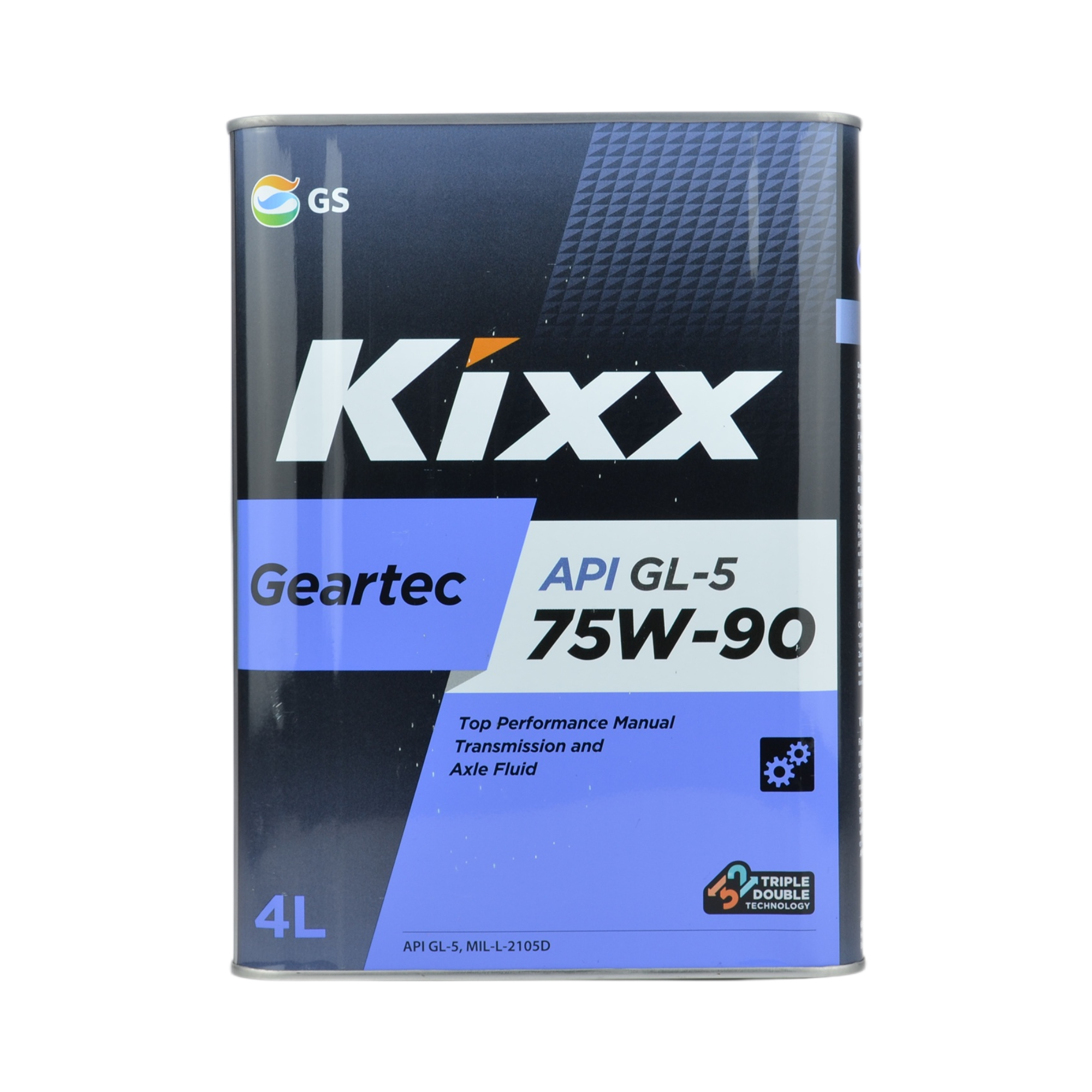 масло трансмиссионное Kixx Geartec GL-5 75w90 полусинтетика 4л