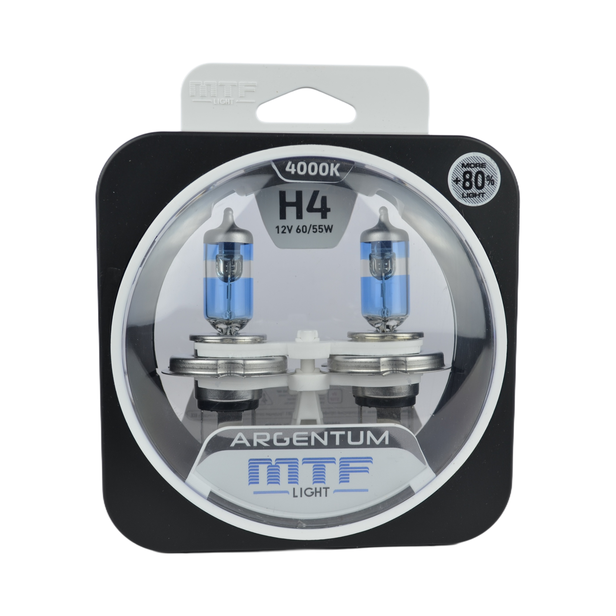 лампа галогеновая Н-4 60/55w MTF Argentum 4000K+80% к-т