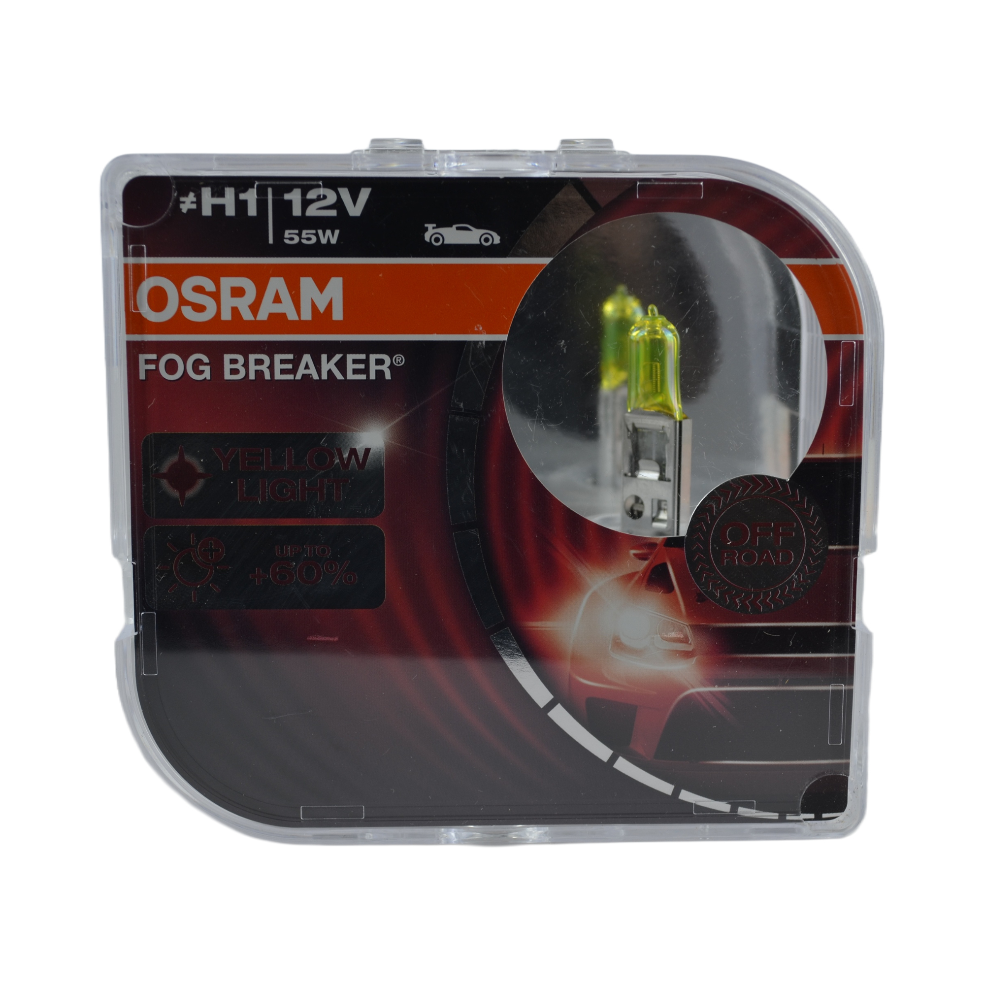 лампа галогеновая Н-1 OSRAM 55w (62150FBR-HCB) FOG BREAKER+60% к-т