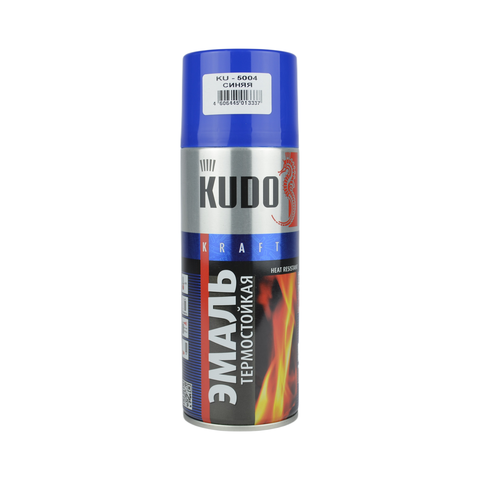 краска KUDO синяя термостойкая 520мл KU5004 (12)
